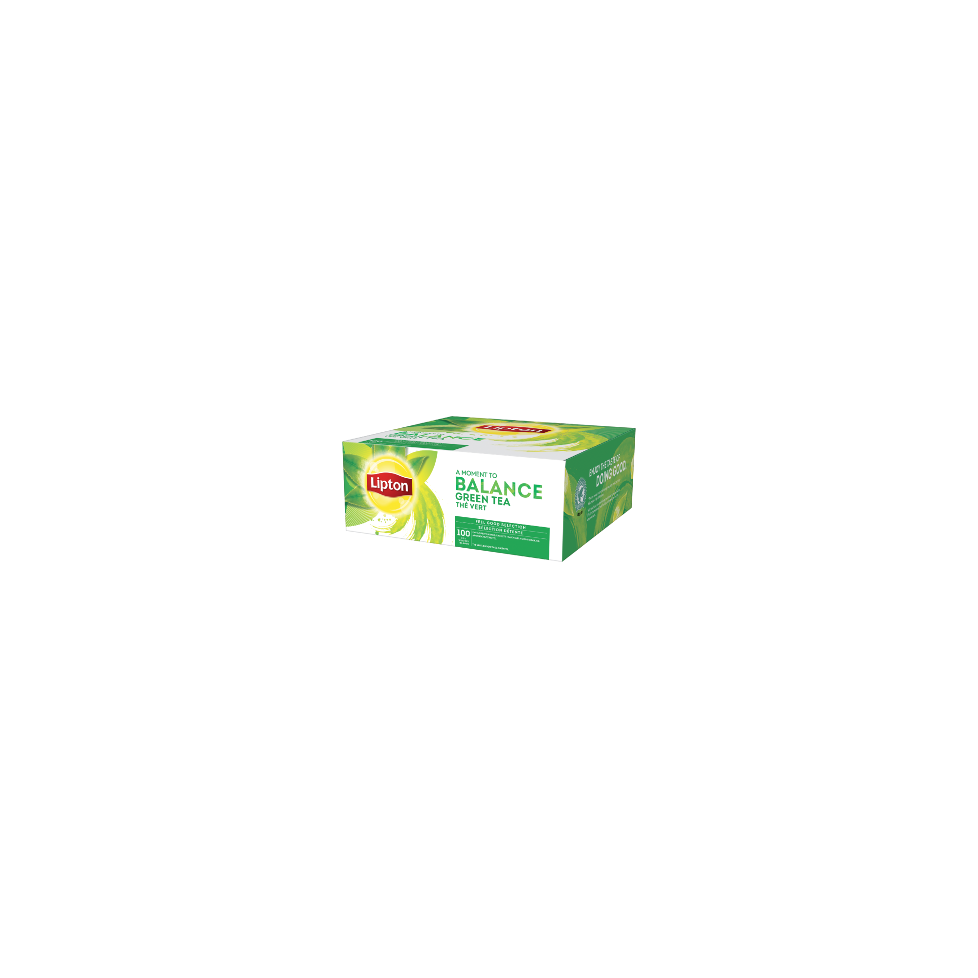 LIPTON Boîte de 100 sachets fraicheur de thé menthe
