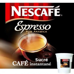 Café Espresso Noir Sucré Gobelet Pré-Dosé Premium